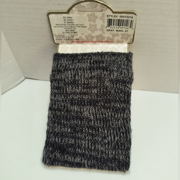 Ladeda Leg Warmers Boot Toppers Women's OSFM Gray - Picture 5 of 5